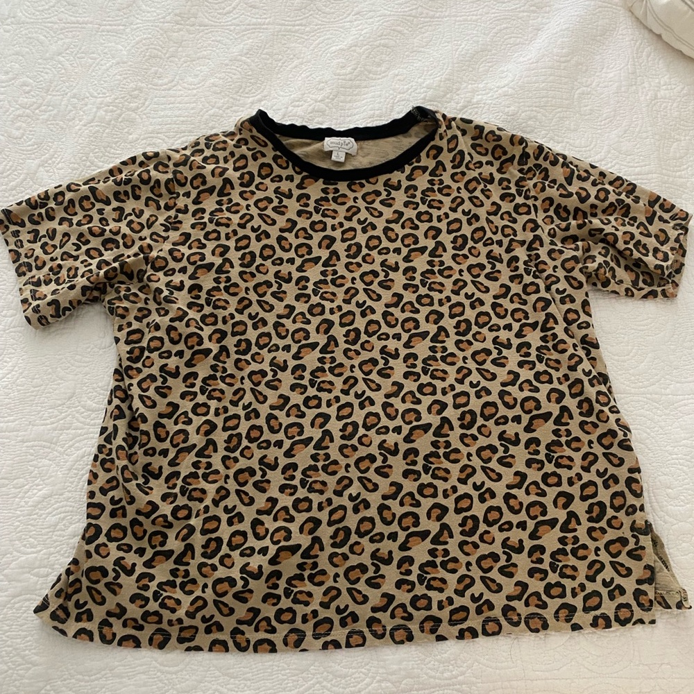 Mud pie Leopard Print Shirt